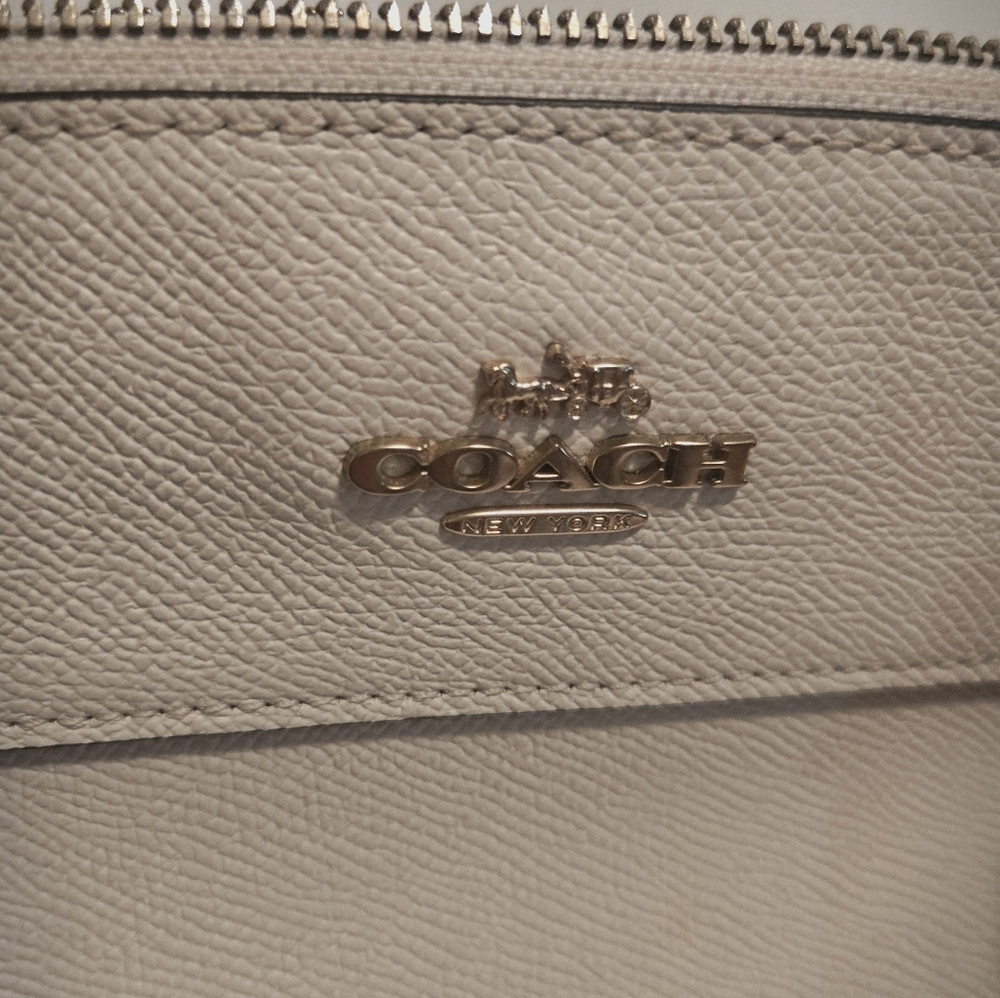 White Coach Brooke Carryall Made Of Crossgrain Leather - Picture 8 of 9
